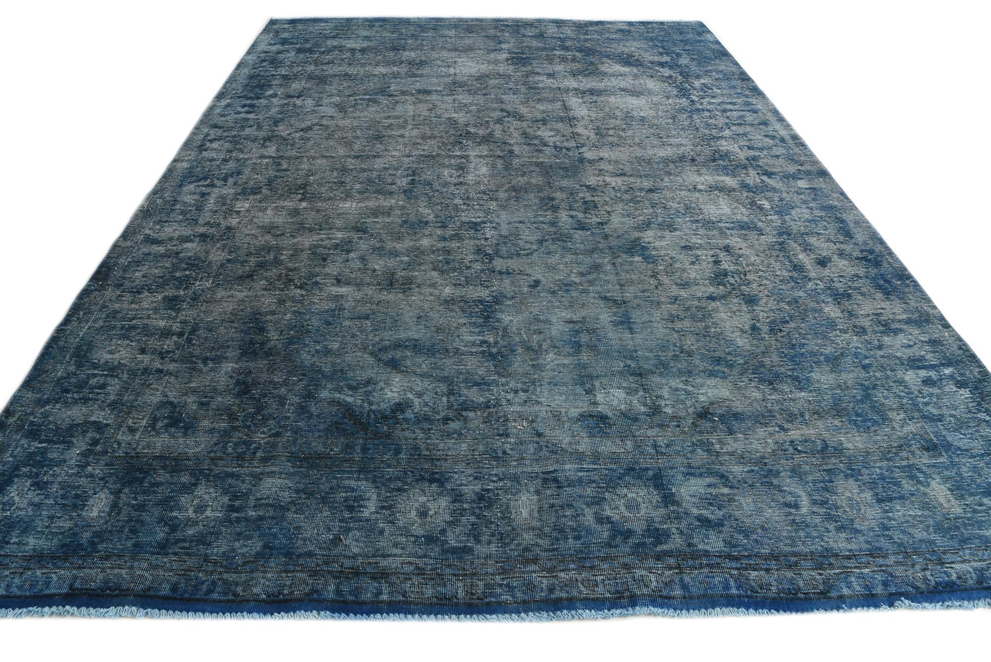 9' 2 x 12' 10 Hand Knotted Ultra Vintage Persian Wool Rug