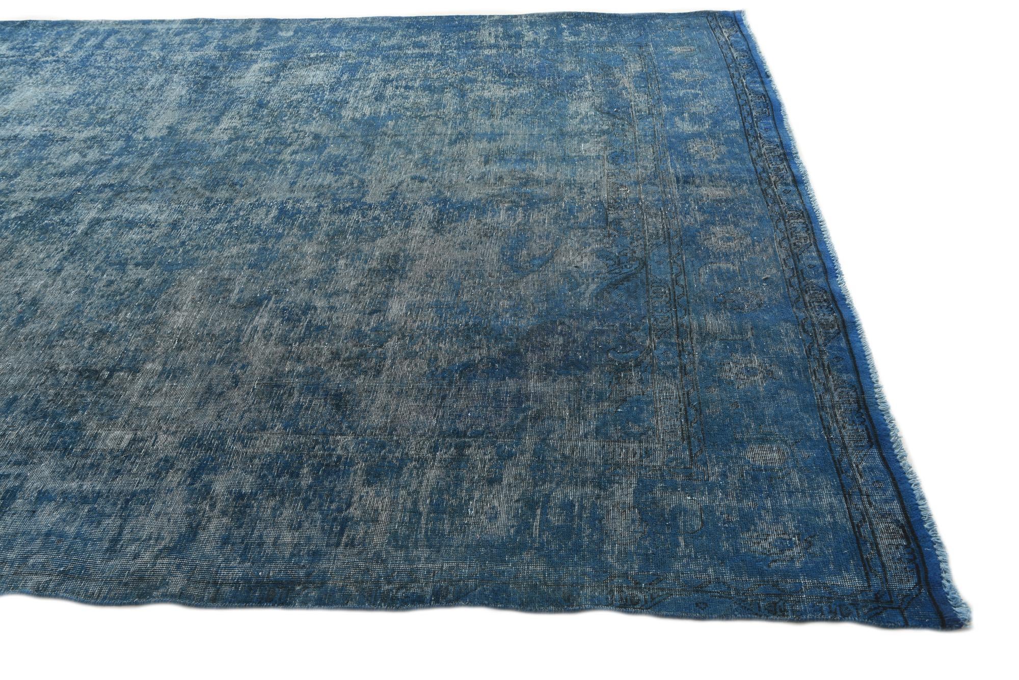 9' 2 x 12' 10 Hand Knotted Ultra Vintage Persian Wool Rug