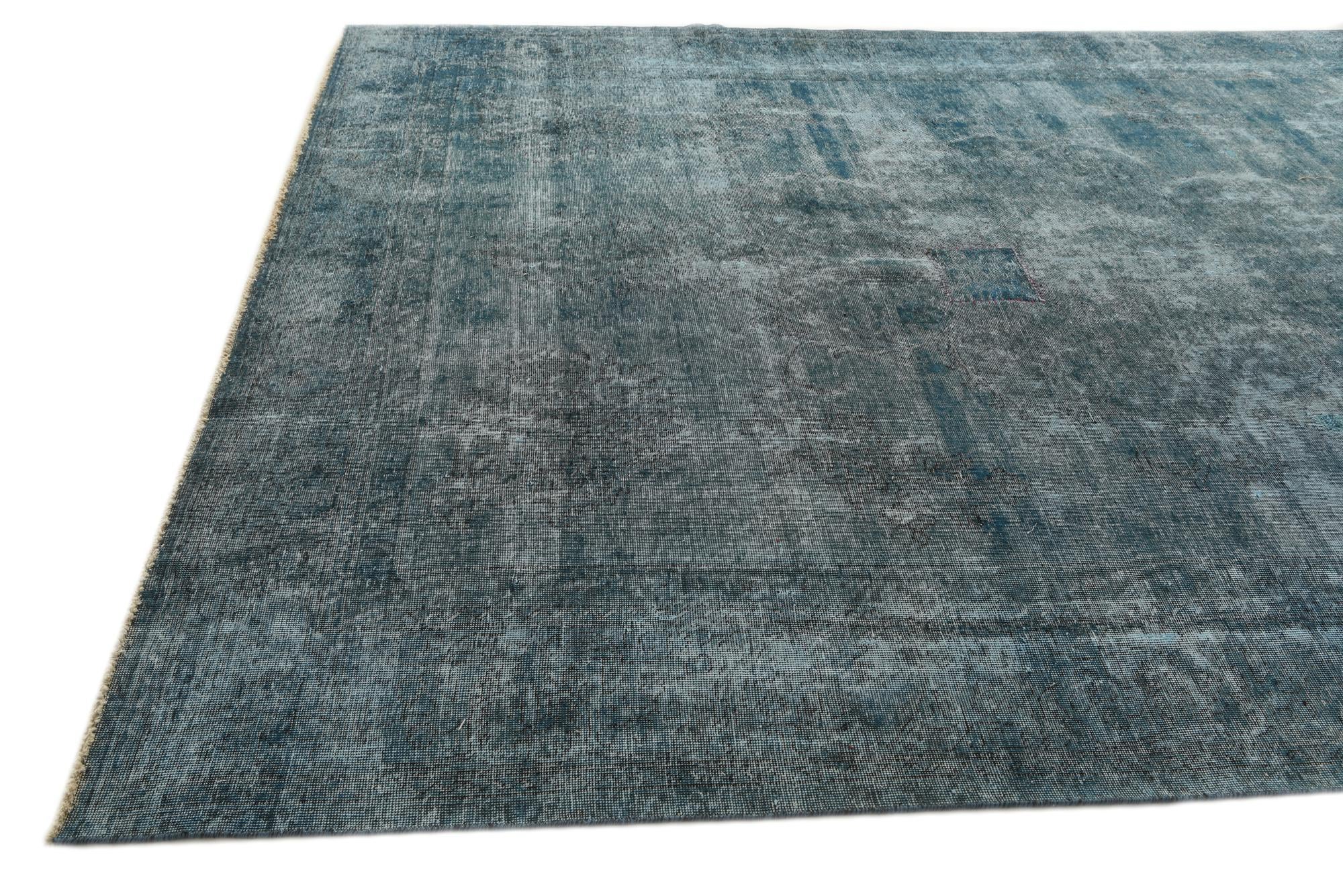 9' 1 x 12' Hand Knotted Ultra Vintage Persian Wool Rug