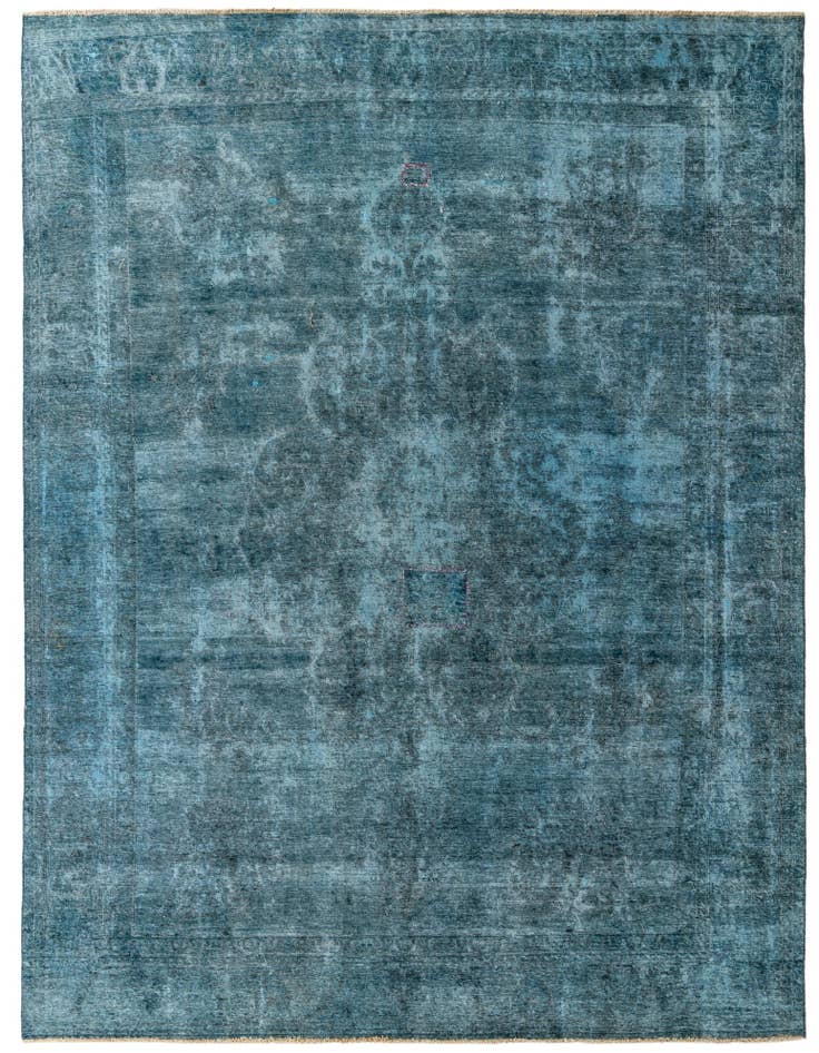 Detail image of 9' 1 x 12' Hand Knotted Ultra Vintage Persian Wool Rug