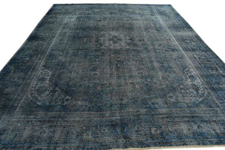 9' 4 x 12' 2 Hand Knotted Ultra Vintage Persian Wool Rug