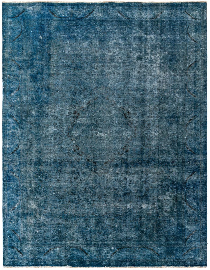  7' 8 x 11' 1  Hand Knotted Ultra Vintage Persian W...