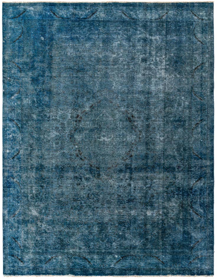 Detail image of 7' 8 x 11' 1 Hand Knotted Ultra Vintage Persian Wool Rug
