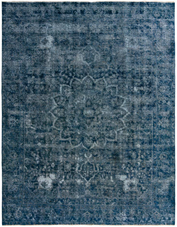 Detail image of 9' 6 x 12' 7 Hand Knotted Ultra Vintage Persian Wool Rug