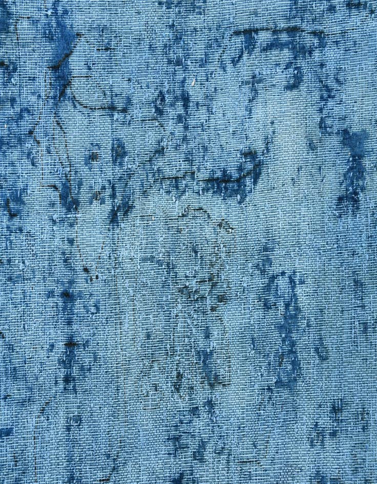 Detail image of 9' 6 x 12' 6  Hand Knotted Ultra Vintage Persian Wool Rug