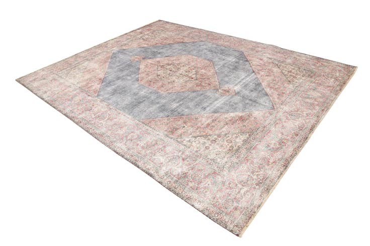 Detail image of 9' 10 x 12' 2 Hand Knotted Ultra Vintage Persian Wool Rug