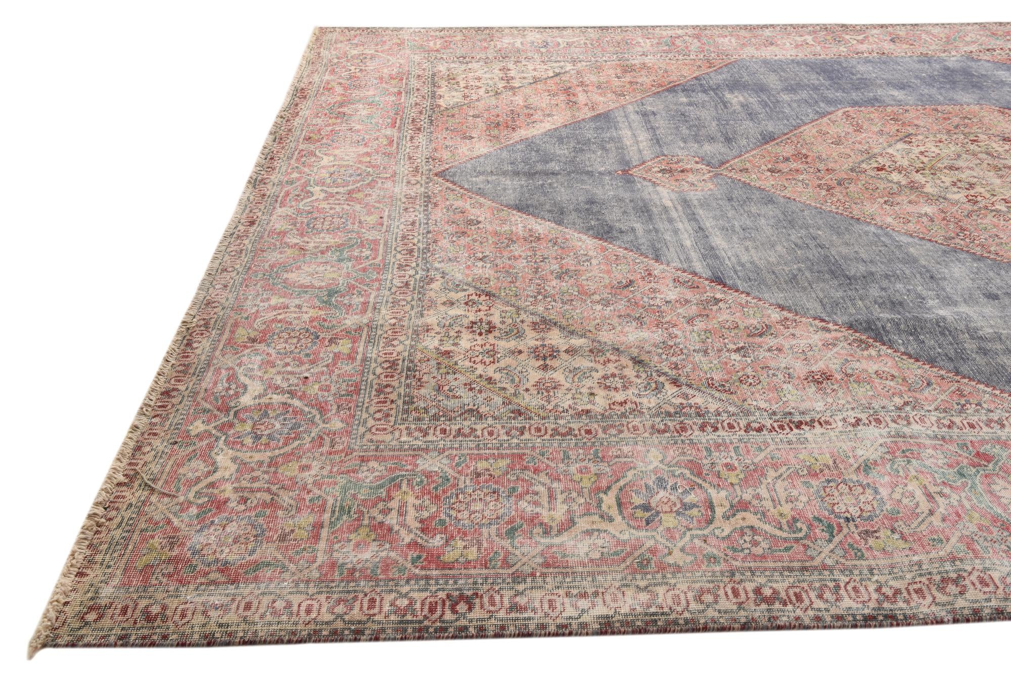 300cm x 370cm anudado a mano Ultra Vintage Alfombra Persa Lana