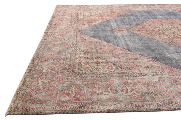 Detail image of 9' 10 x 12' 2 Hand Knotted Ultra Vintage Persian Wool Rug