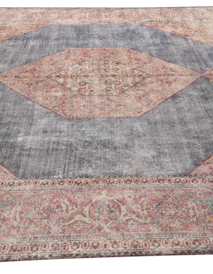 Detail image of 9' 10 x 12' 2  Hand Knotted Ultra Vintage Persian Wool Rug