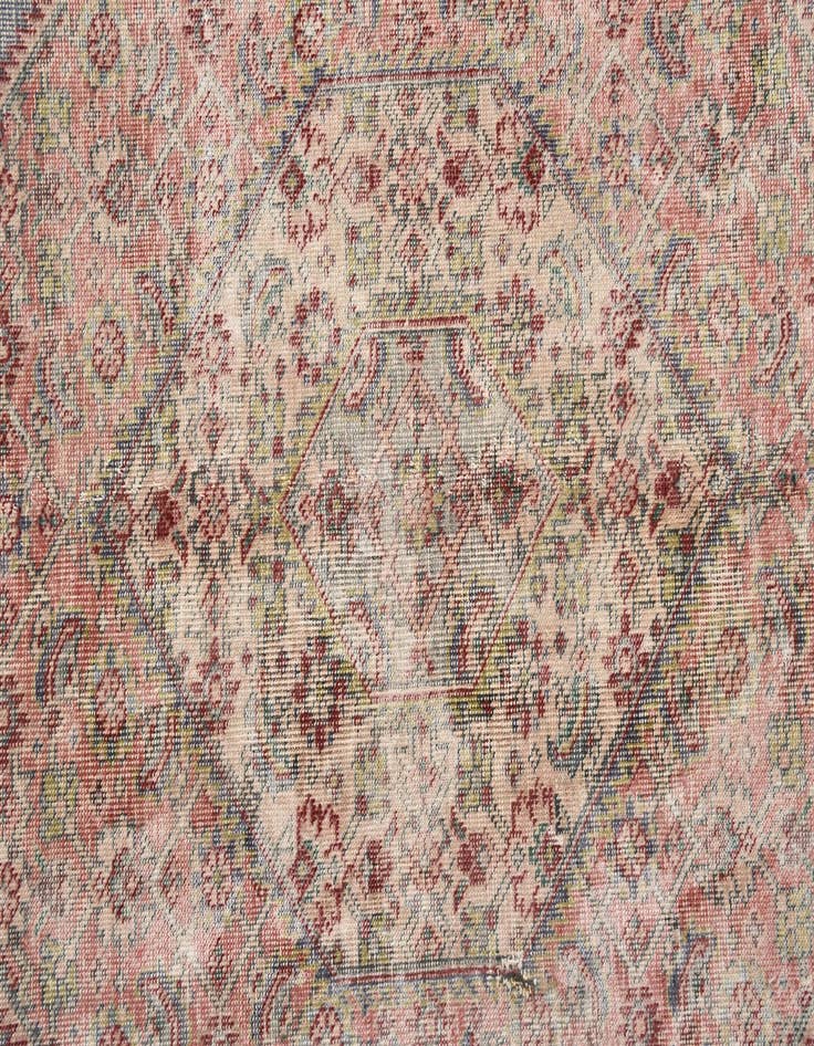 Detail image of 9' 10 x 12' 2  Hand Knotted Ultra Vintage Persian Wool Rug