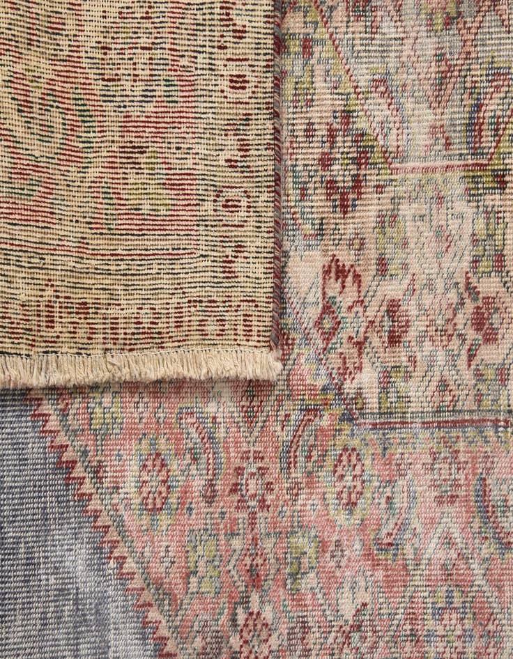Detail image of 9' 10 x 12' 2  Hand Knotted Ultra Vintage Persian Wool Rug