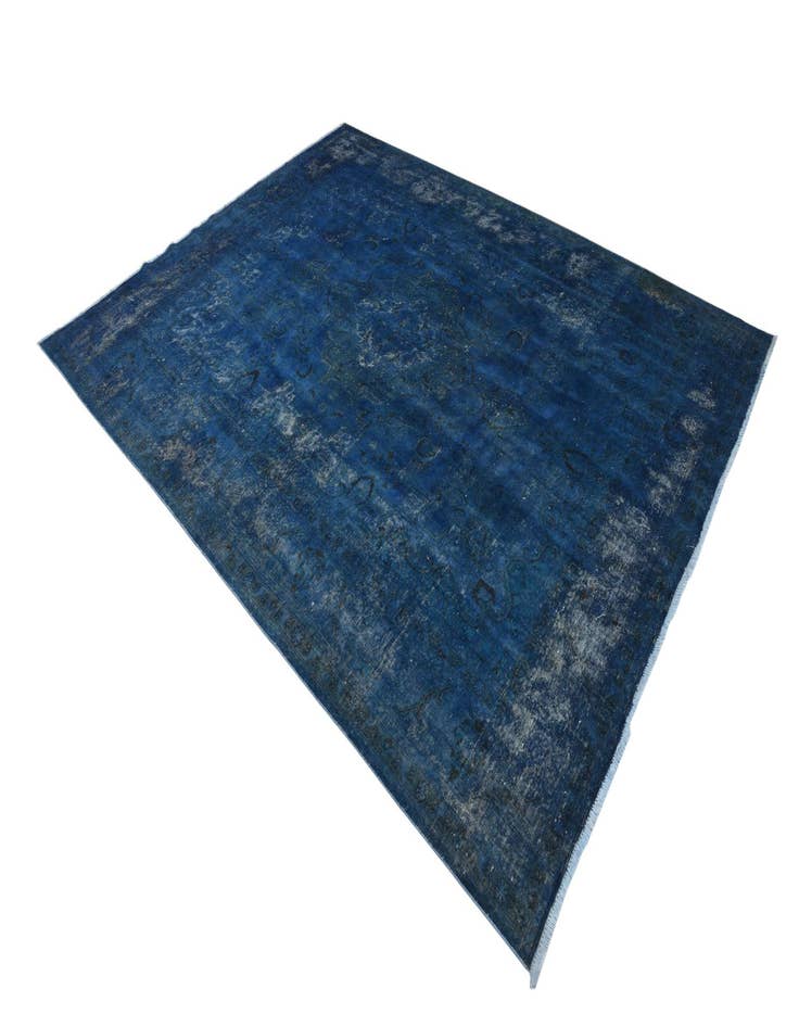 Detail image of 9' 8 x 12' 6  Hand Knotted Ultra Vintage Persian Wool Rug