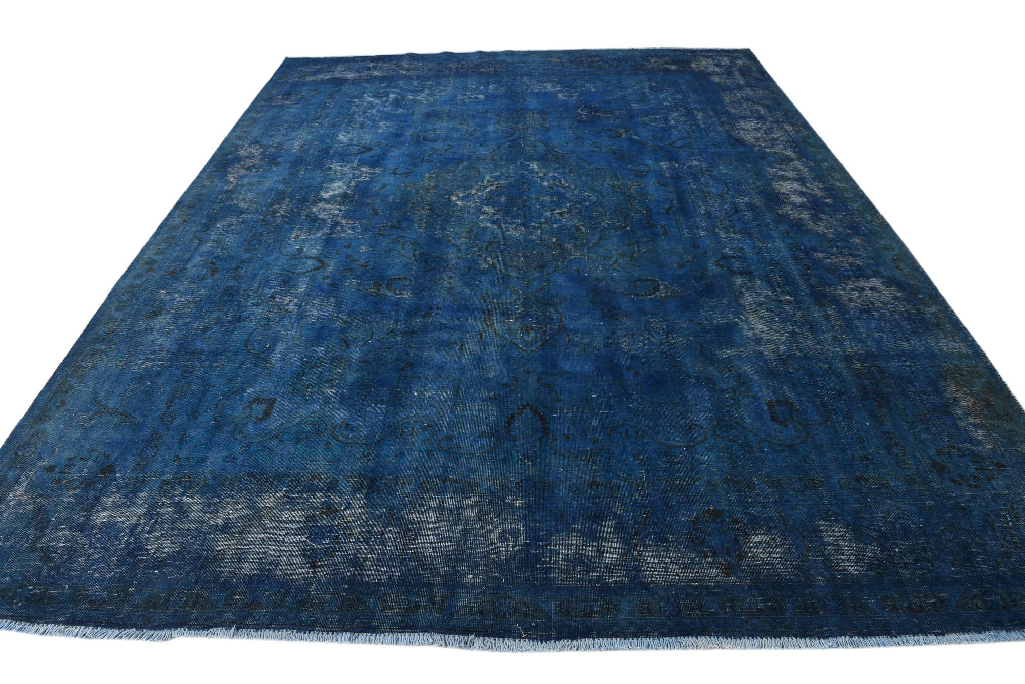 9' 8 x 12' 6 Hand Knotted Ultra Vintage Persian Wool Rug