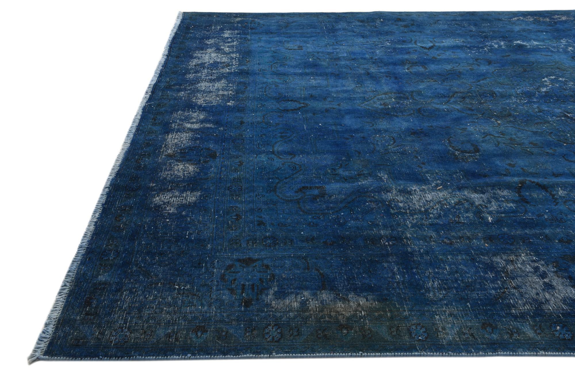 9' 8 x 12' 6 Hand Knotted Ultra Vintage Persian Wool Rug
