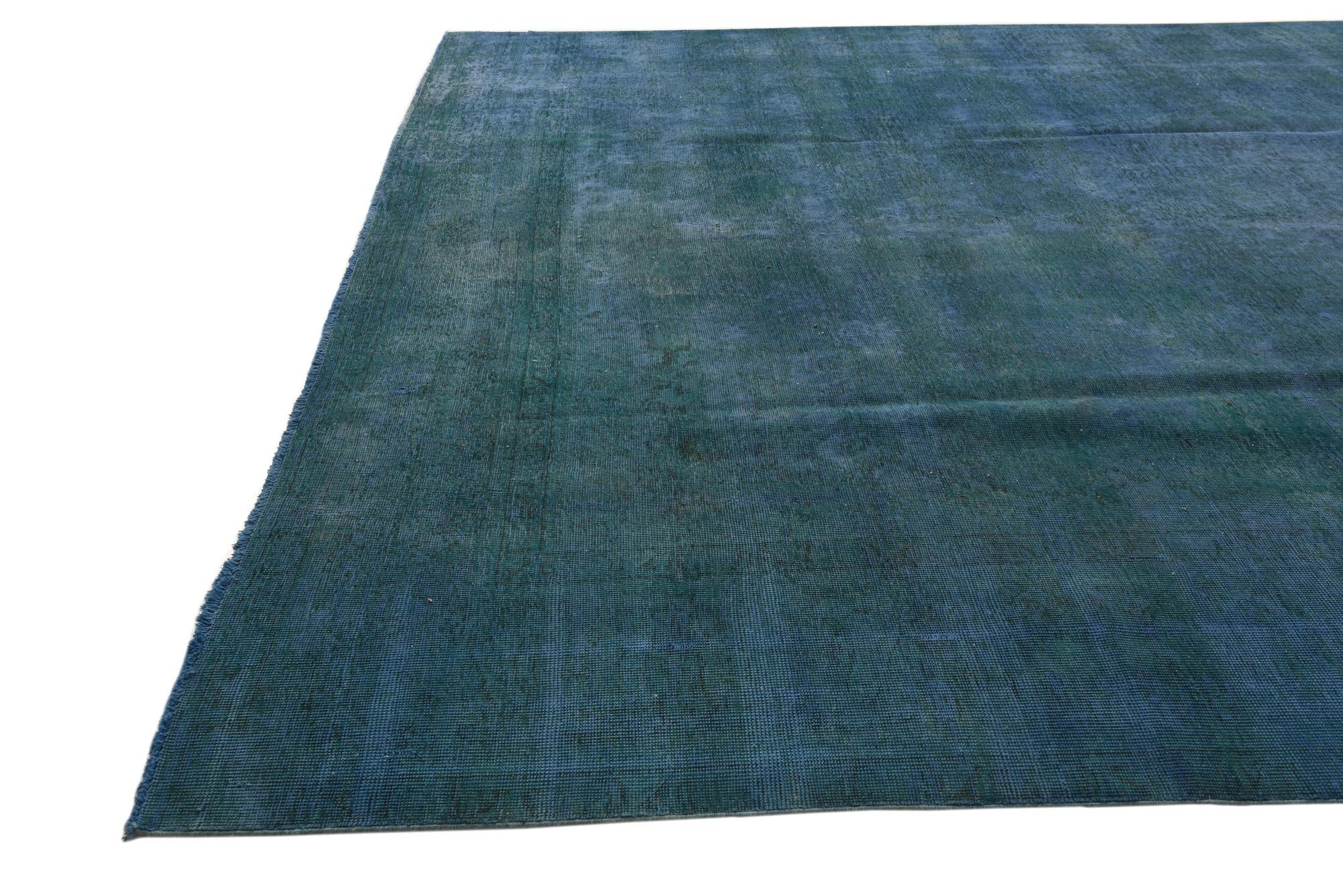 9' 7 x 12' 6 Hand Knotted Ultra Vintage Persian Wool Rug