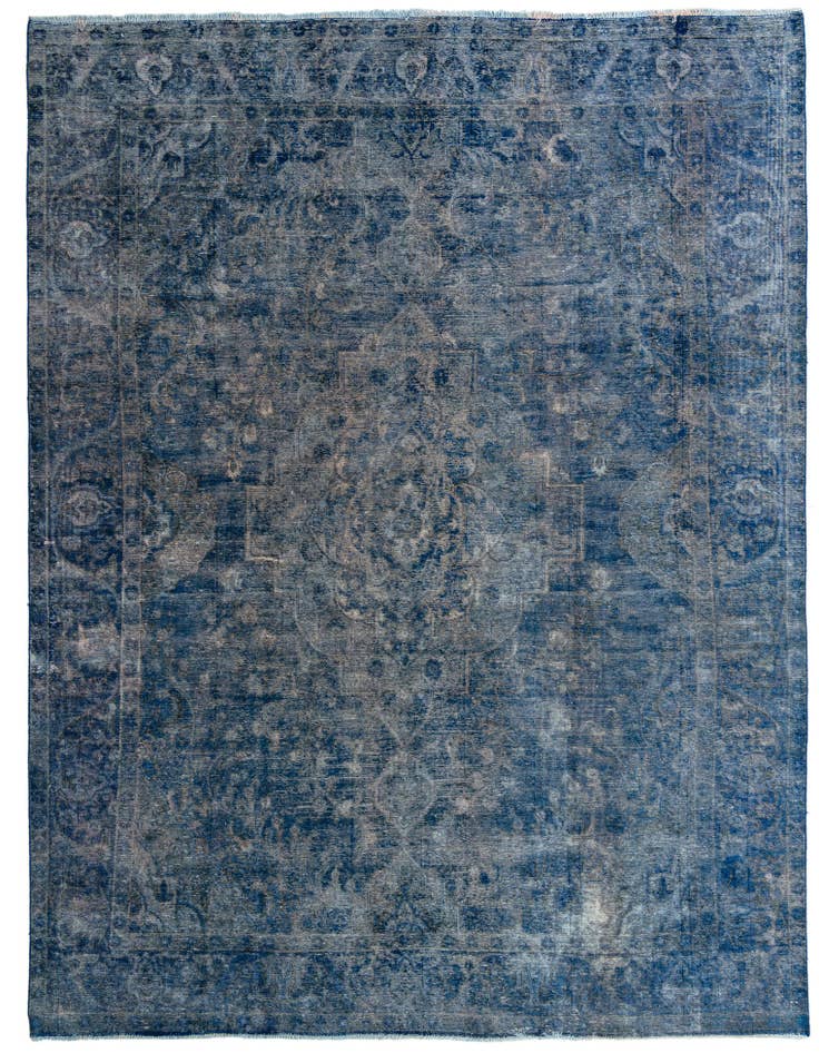Detail image of 9' 5 x 12' 9 Hand Knotted Ultra Vintage Persian Wool Rug