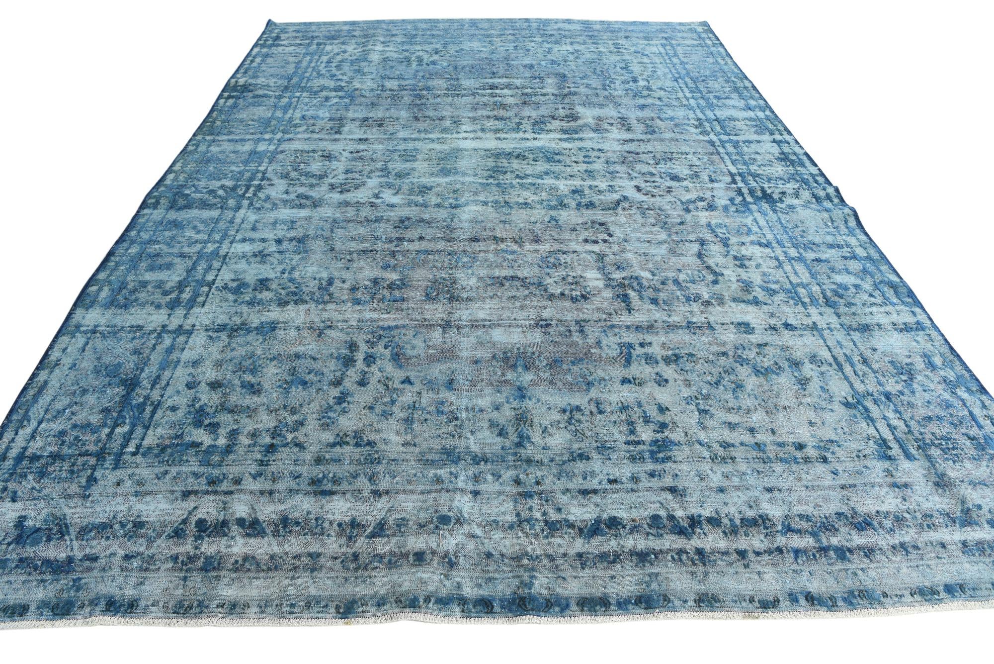 9' 5 x 13' 4 Hand Knotted Ultra Vintage Persian Wool Rug