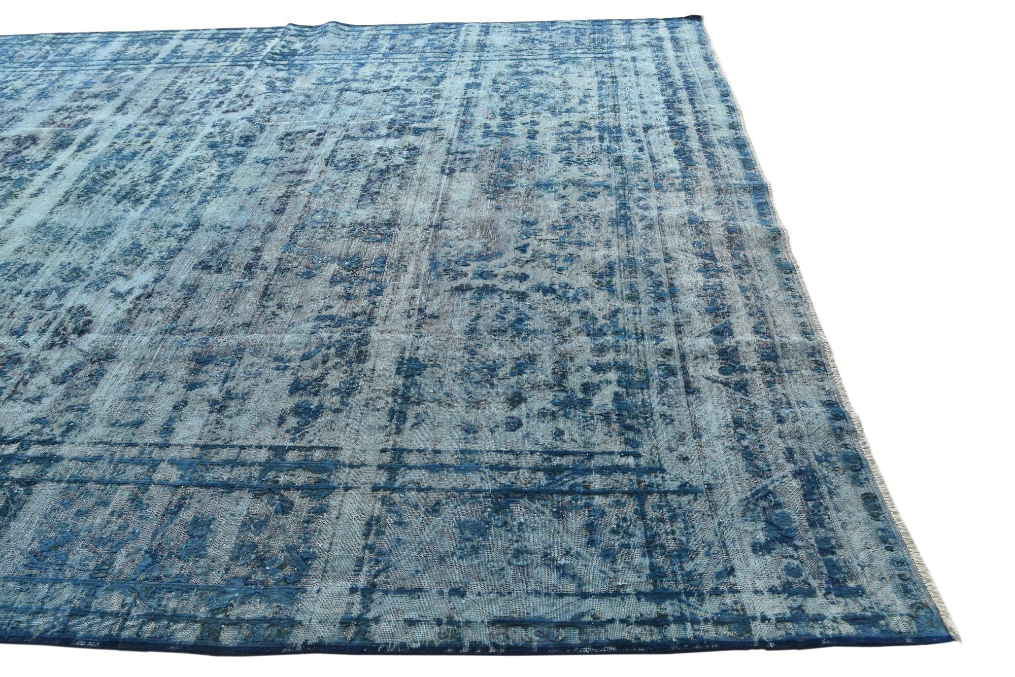 9' 5 x 13' 4 Hand Knotted Ultra Vintage Persian Wool Rug