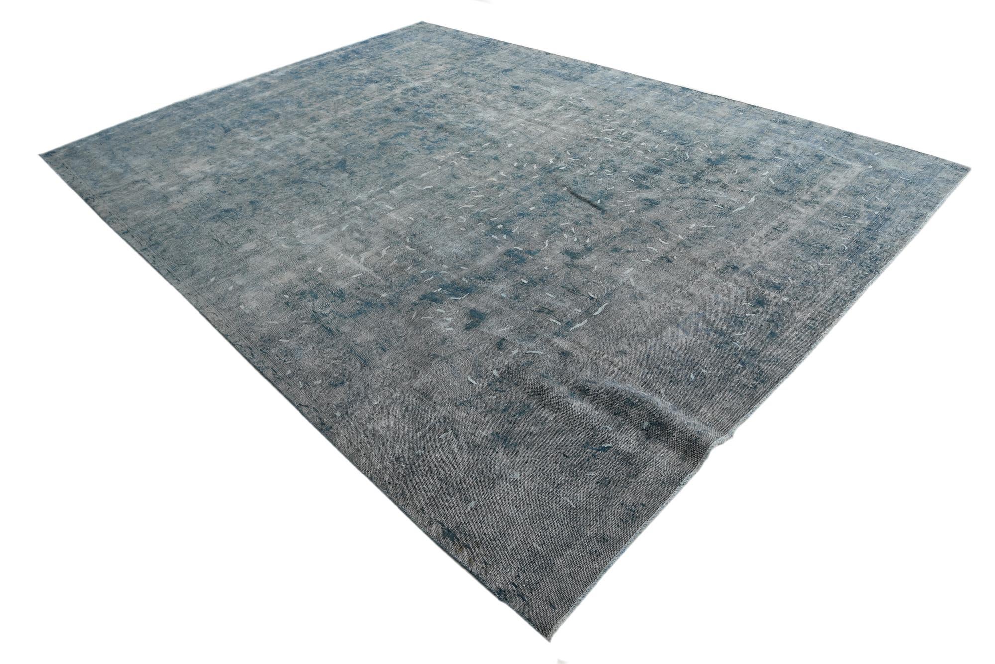 9' 2 x 12' 9 Hand Knotted Ultra Vintage Persian Wool Rug
