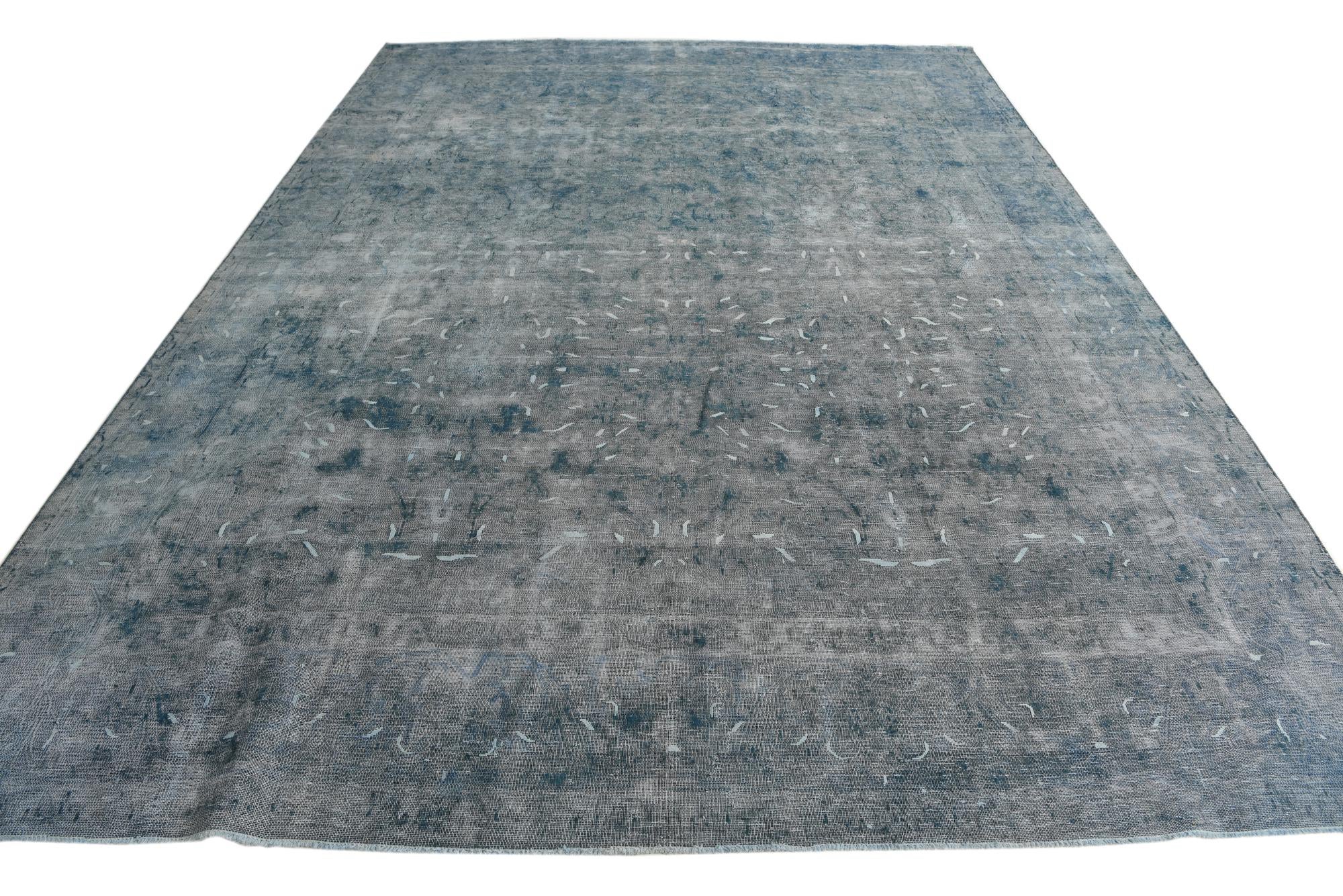 9' 2 x 12' 9 Hand Knotted Ultra Vintage Persian Wool Rug