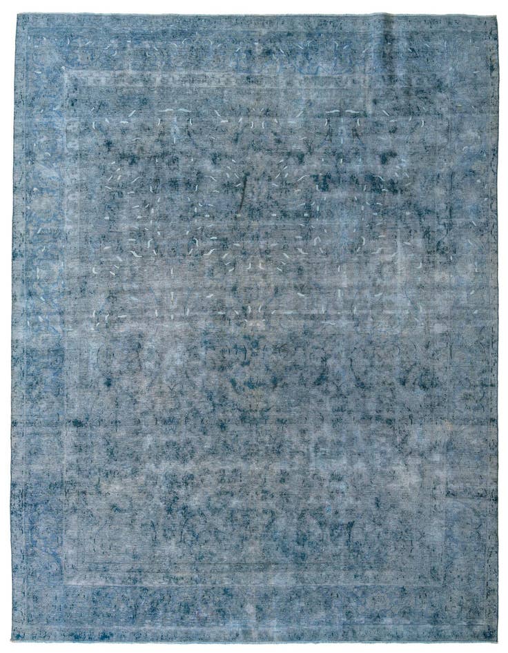 Detail image of 9' 2 x 12' 9 Hand Knotted Ultra Vintage Persian Wool Rug