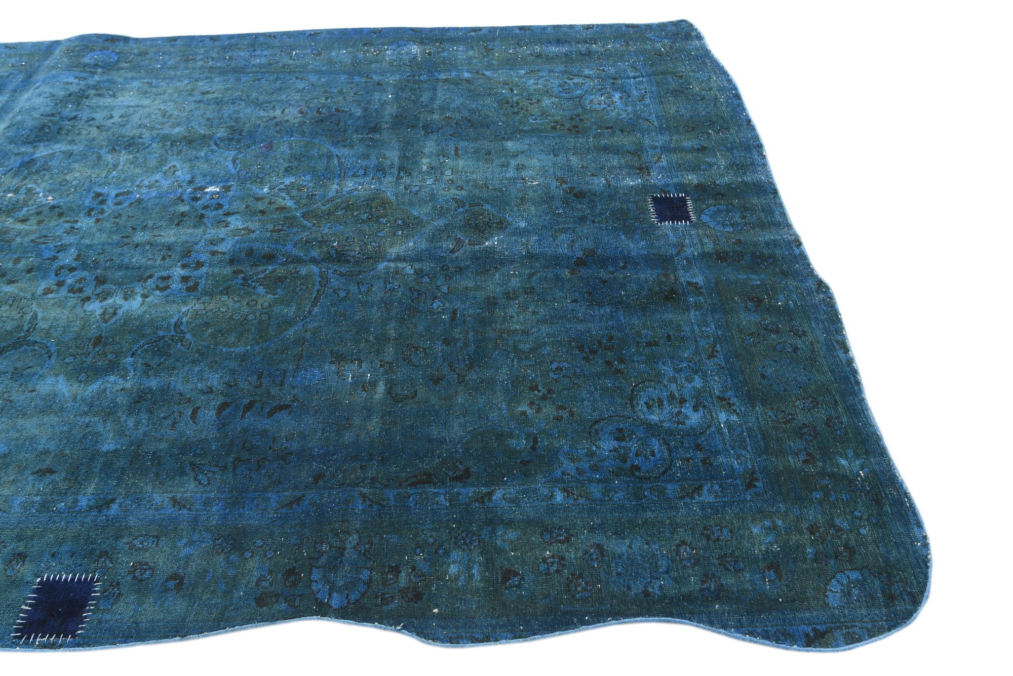 6' 6 x 9' 7 Hand Knotted Ultra Vintage Persian Wool Rug