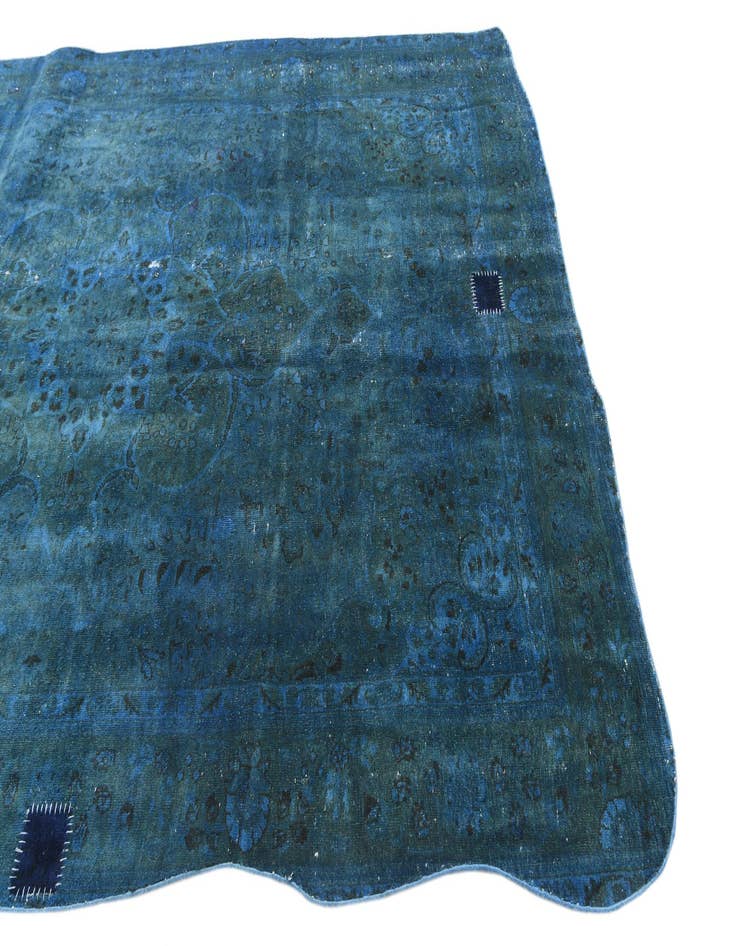 Detail image of 6' 6 x 9' 7  Hand Knotted Ultra Vintage Persian Wool Rug