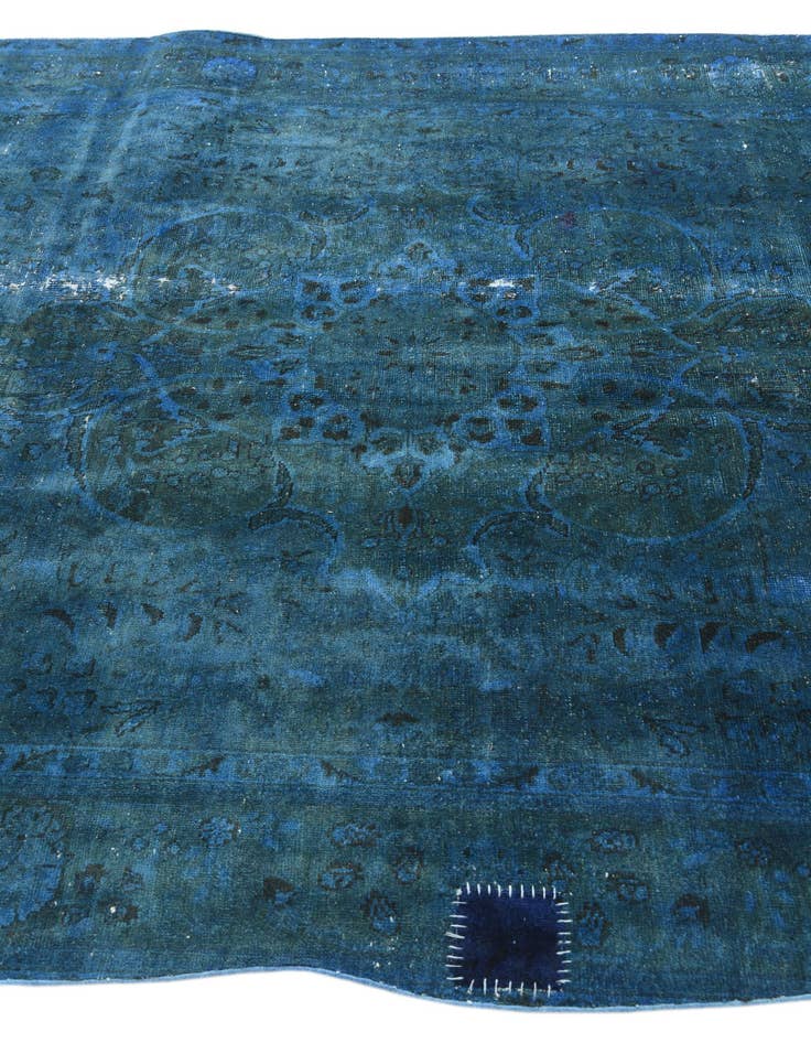 Detail image of 6' 6 x 9' 7  Hand Knotted Ultra Vintage Persian Wool Rug