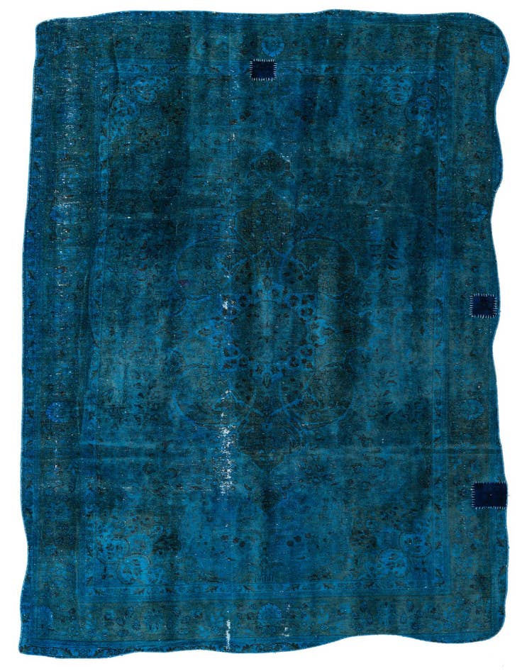 Detail image of 6' 6 x 9' 7 Hand Knotted Ultra Vintage Persian Wool Rug