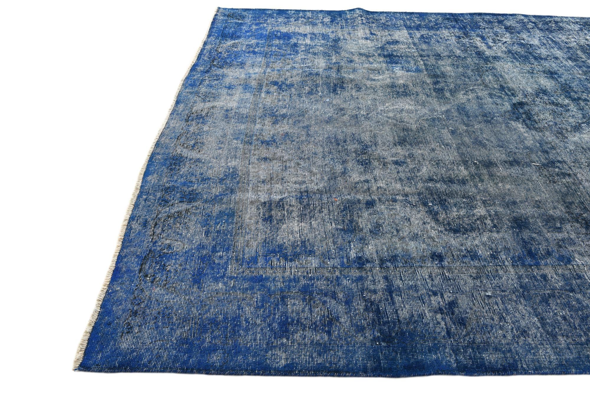 9' 5 x 12' 7 Hand Knotted Ultra Vintage Persian Wool Rug