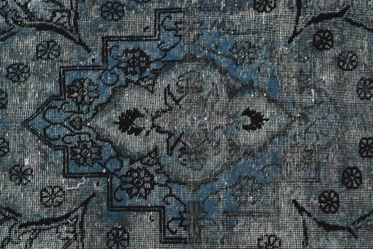 Detail image of 8' x 11' Hand Knotted Ultra Vintage Persian Wool Rug