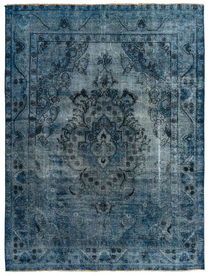 8' x 11' Hand Knotted Ultra Vintage Persian Wool Rug