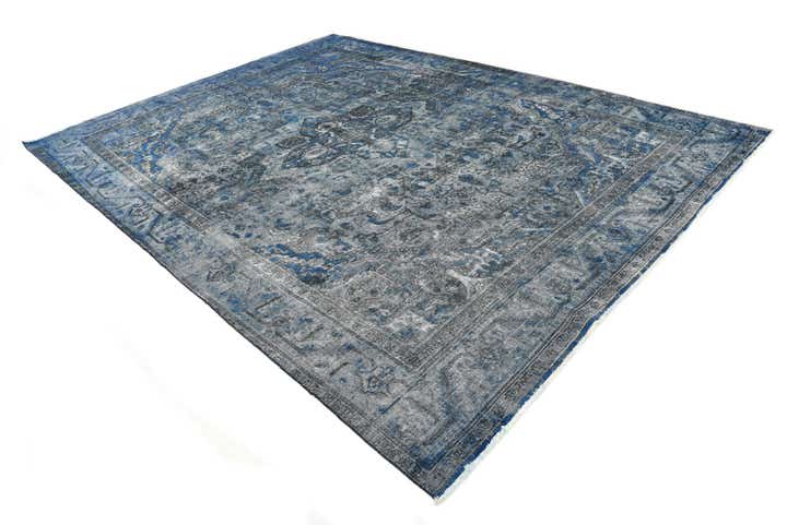 9' 3 x 12' 9 Hand Knotted Ultra Vintage Persian Wool Rug