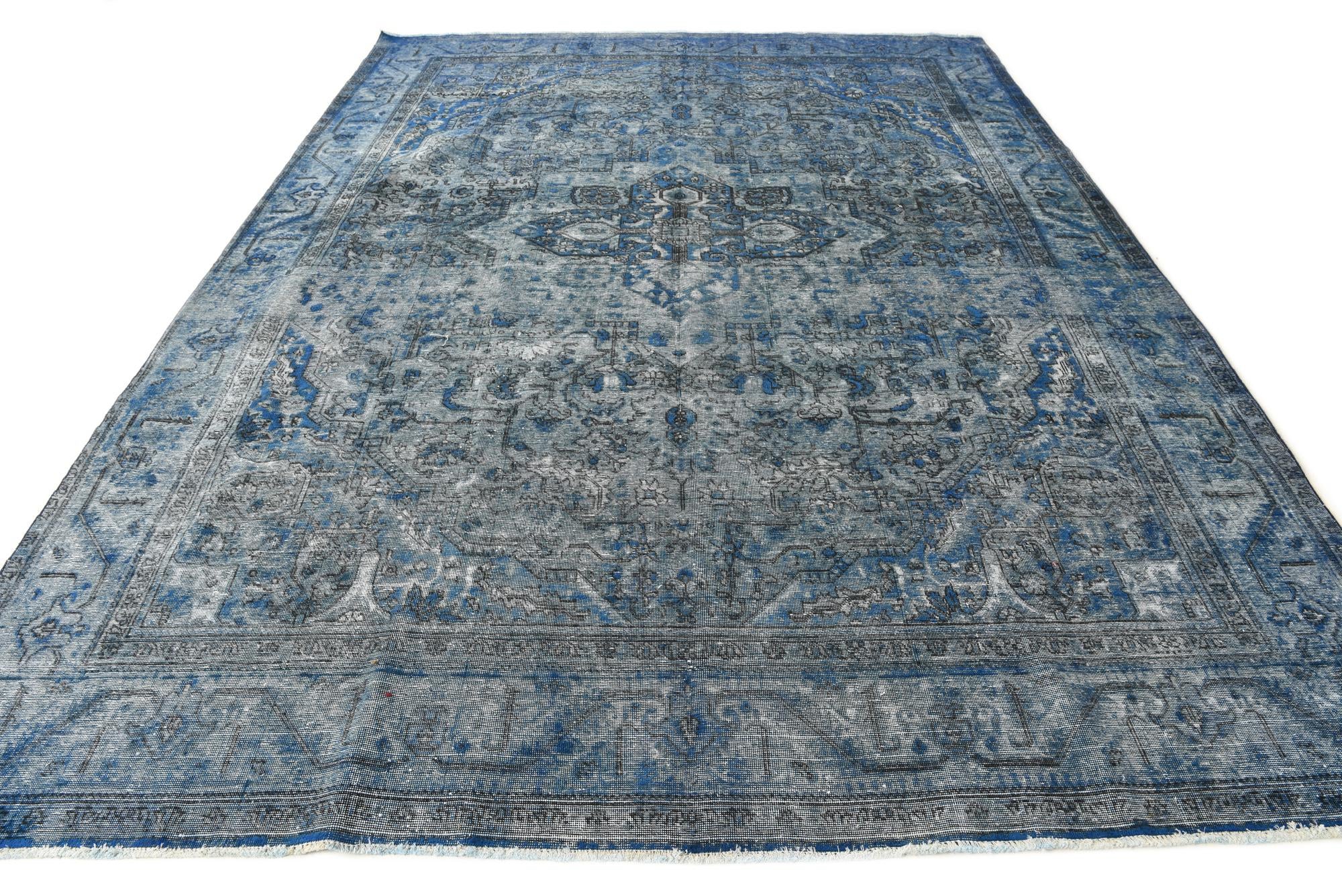 9' 3 x 12' 9 Hand Knotted Ultra Vintage Persian Wool Rug