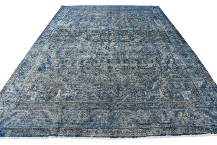 Detail image of 9' 3 x 12' 9 Hand Knotted Ultra Vintage Persian Wool Rug