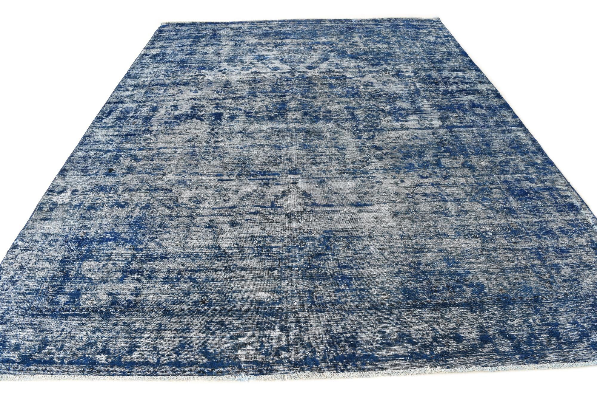 9' 2 x 11' 9 Hand Knotted Ultra Vintage Persian Wool Rug