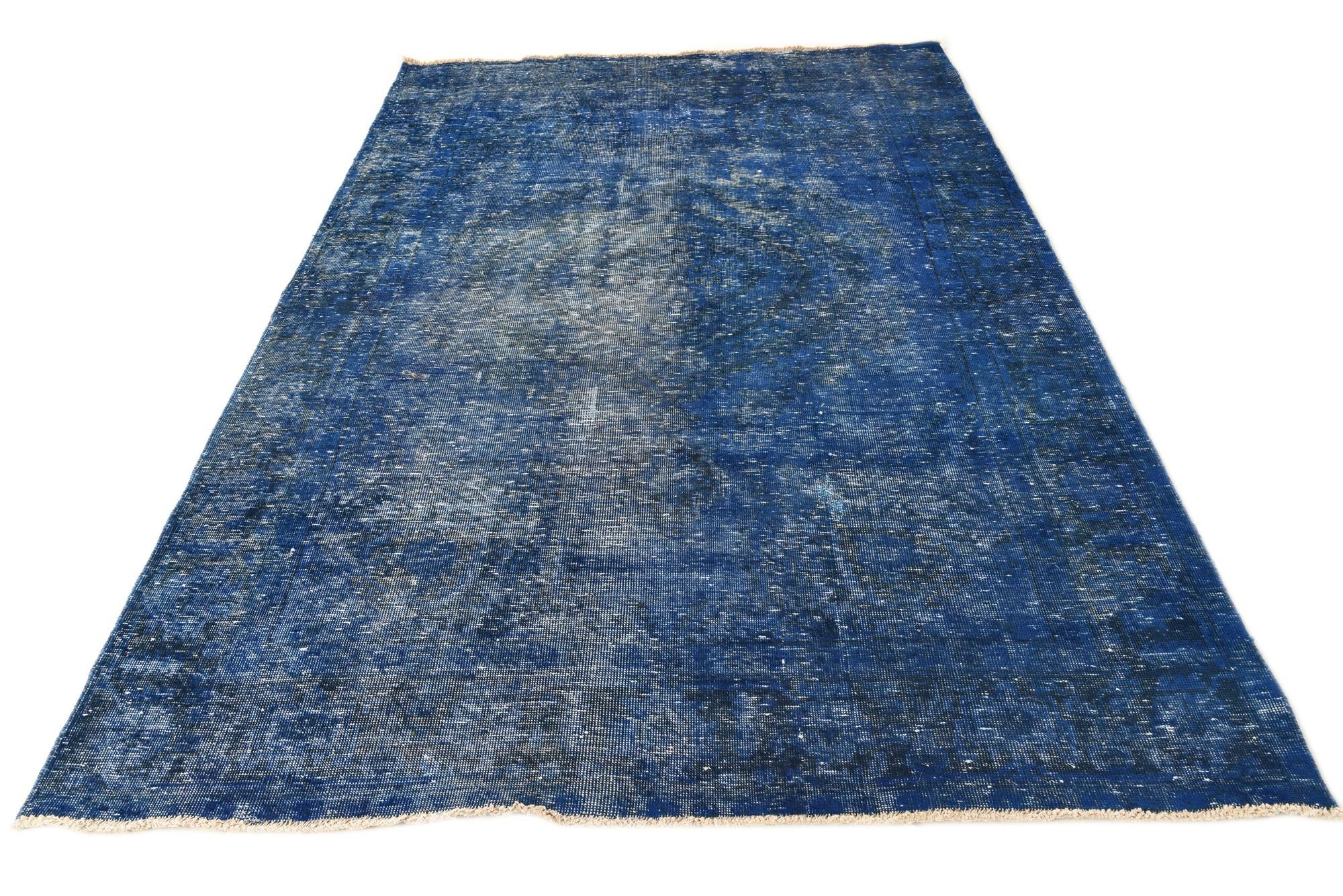 6' 3 x 9' 2 Hand Knotted Ultra Vintage Persian Wool Rug