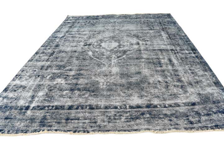 9' 10 x 12' 2 Hand Knotted Ultra Vintage Persian Wool Rug