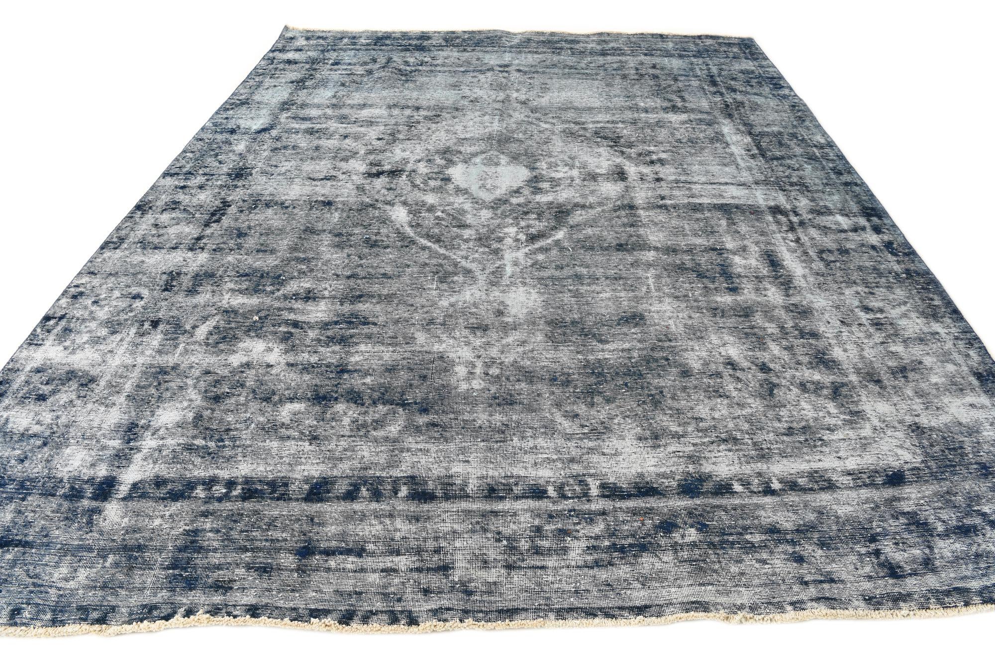 9' 10 x 12' 2 Hand Knotted Ultra Vintage Persian Wool Rug