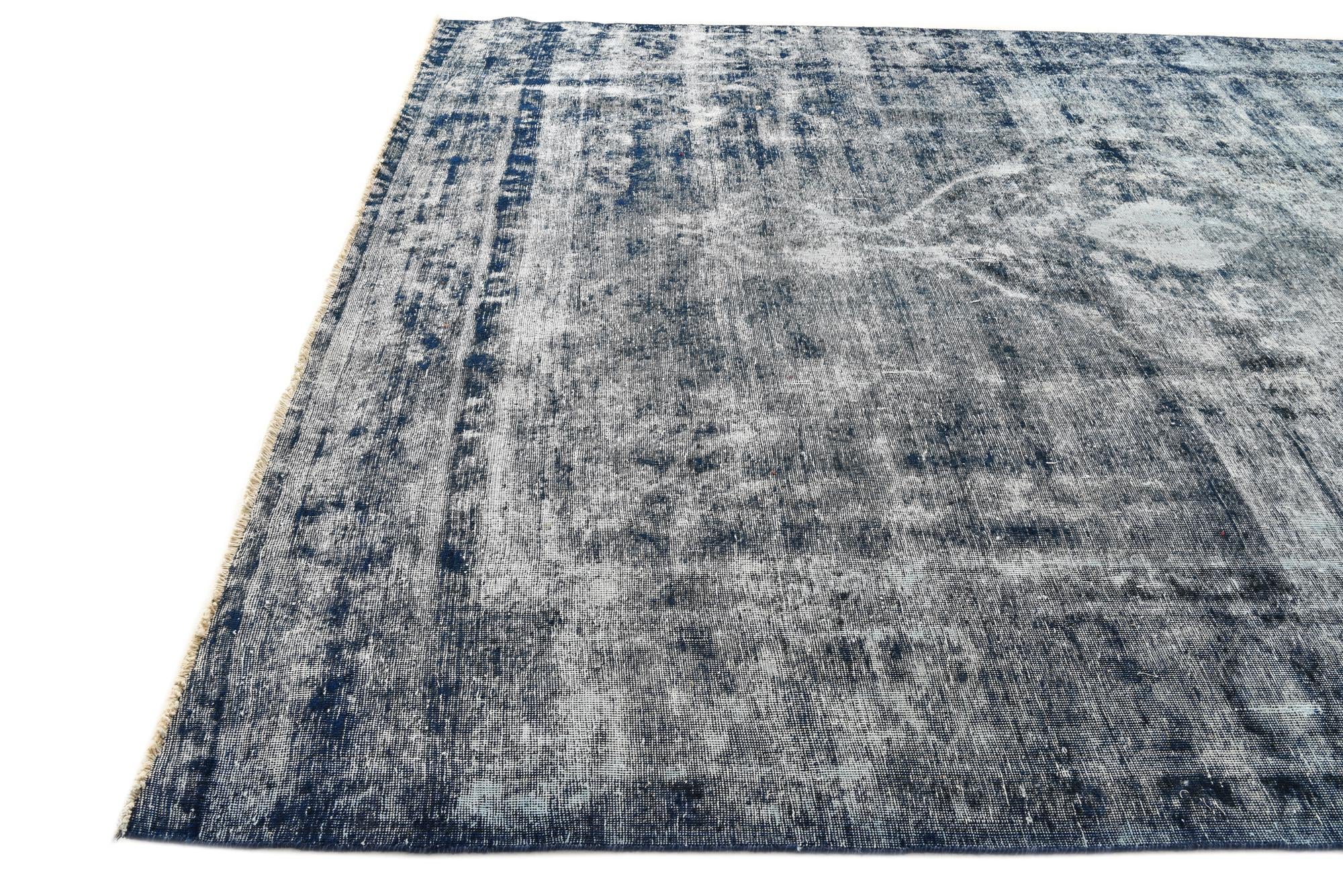 9' 10 x 12' 2 Hand Knotted Ultra Vintage Persian Wool Rug