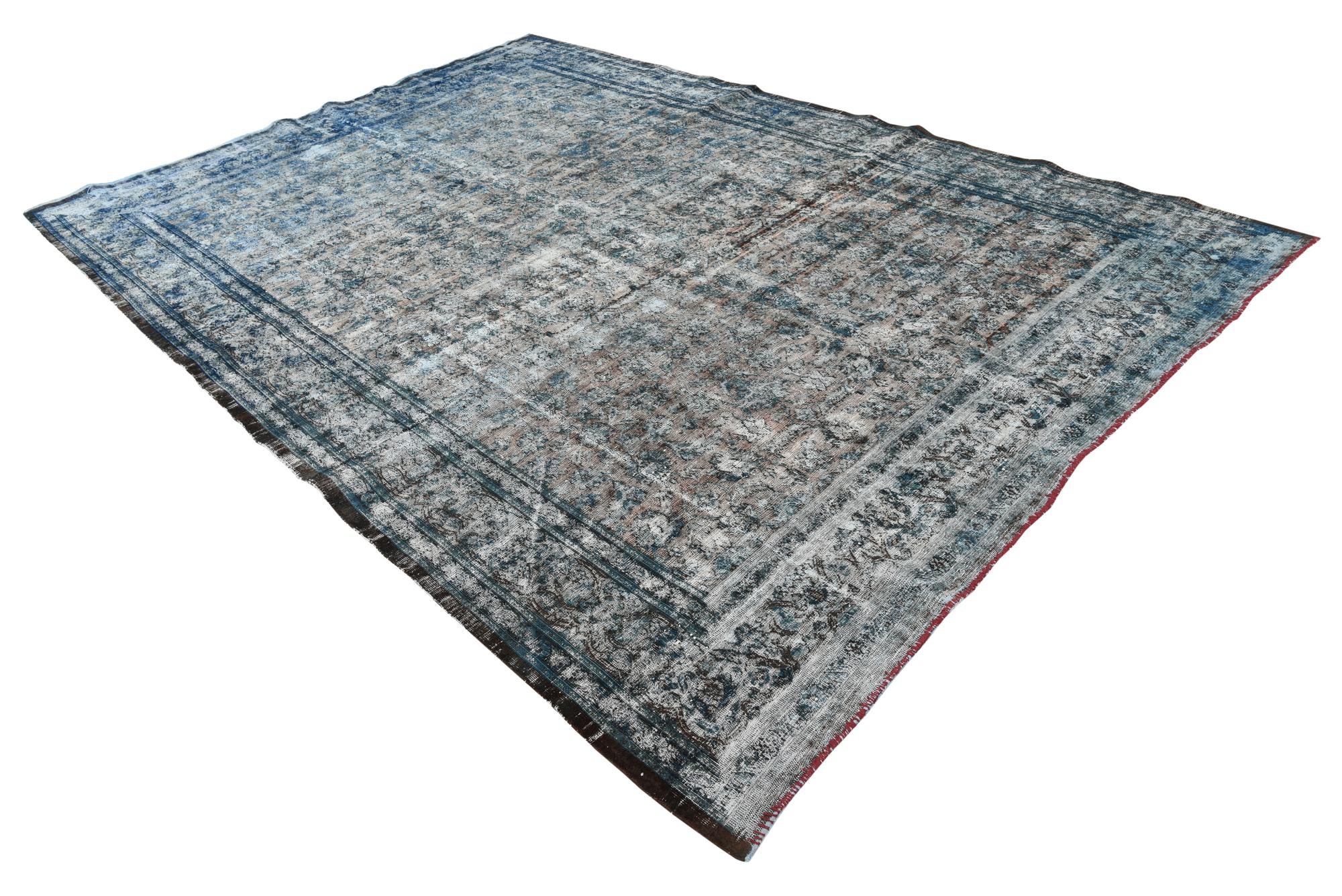 8' 8 x 12' 3 Hand Knotted Ultra Vintage Persian Wool Rug