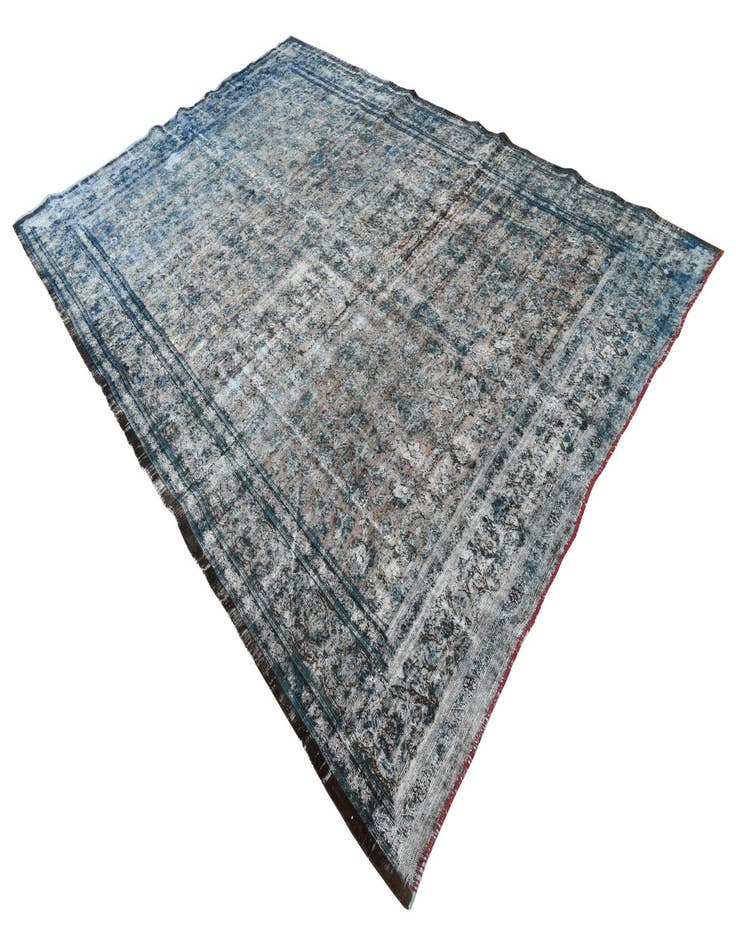 Detail image of 8' 8 x 12' 3  Hand Knotted Ultra Vintage Persian Wool Rug