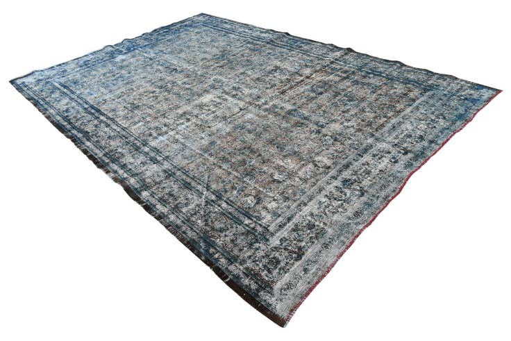 Detail image of 8' 8 x 12' 3 Hand Knotted Ultra Vintage Persian Wool Rug