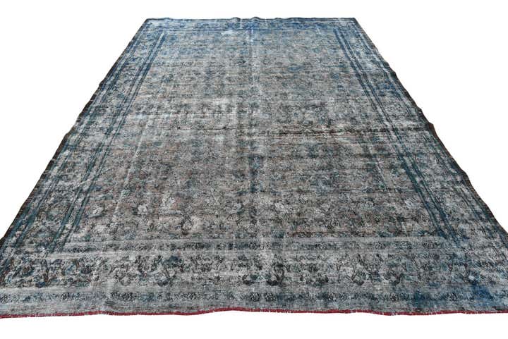8' 8 x 12' 3 Hand Knotted Ultra Vintage Persian Wool Rug