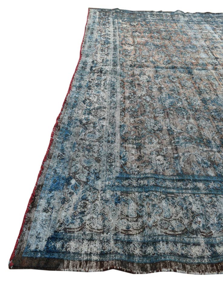 Detail image of 8' 8 x 12' 3  Hand Knotted Ultra Vintage Persian Wool Rug