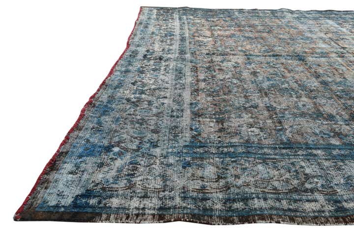 8' 8 x 12' 3 Hand Knotted Ultra Vintage Persian Wool Rug