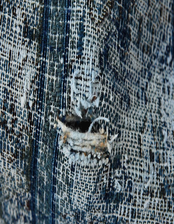 Detail image of 8' 8 x 12' 3  Hand Knotted Ultra Vintage Persian Wool Rug