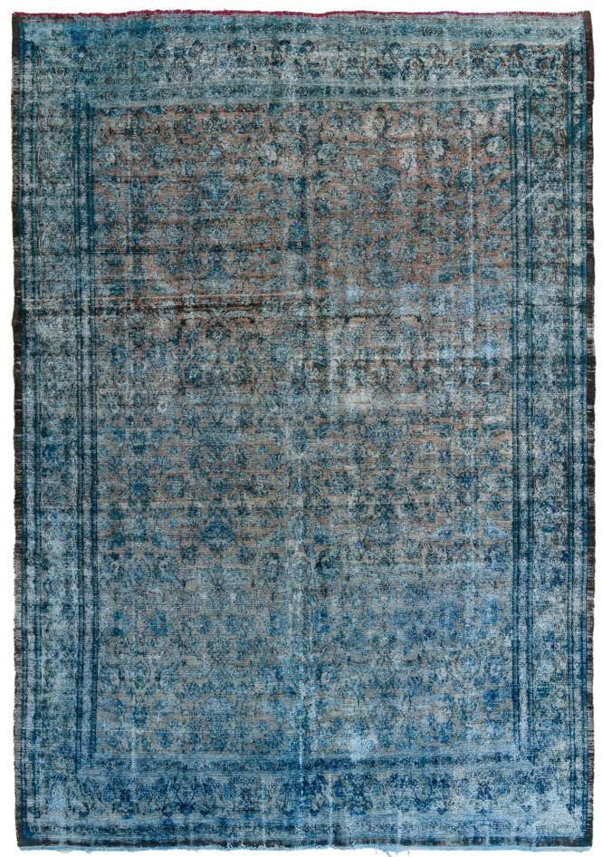 Detail image of 8' 8 x 12' 3 Hand Knotted Ultra Vintage Persian Wool Rug