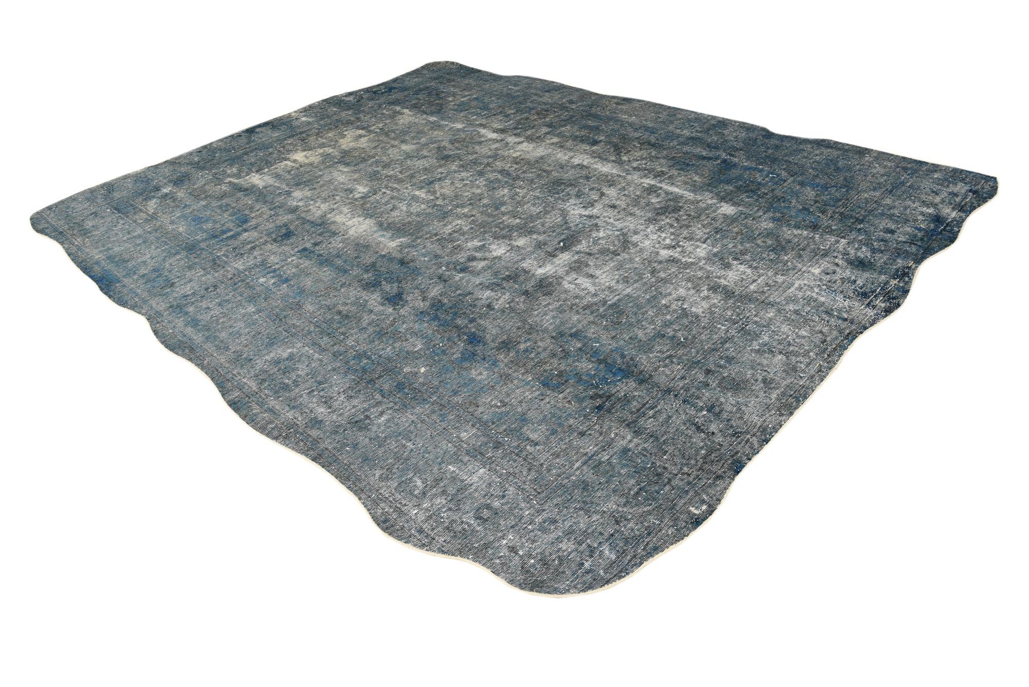 9' 5 x 12' 1 Hand Knotted Ultra Vintage Persian Wool Rug