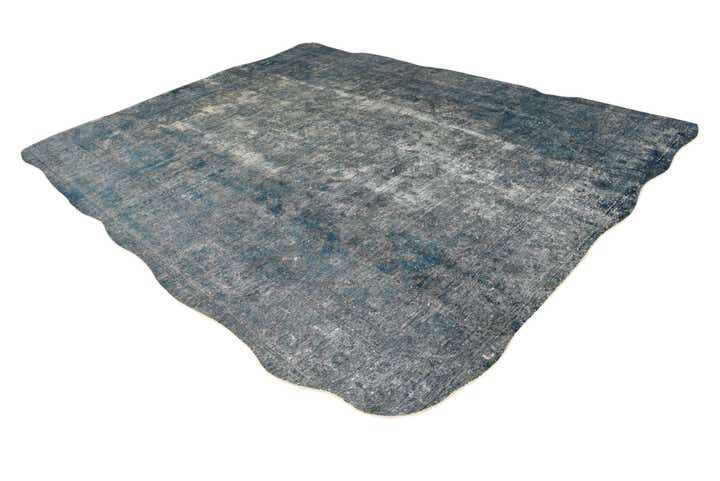 9' 5 x 12' 1 Hand Knotted Ultra Vintage Persian Wool Rug